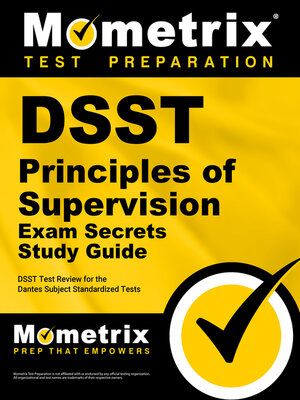 cover image of DSST Principles of Supervision Exam Secrets Study Guide